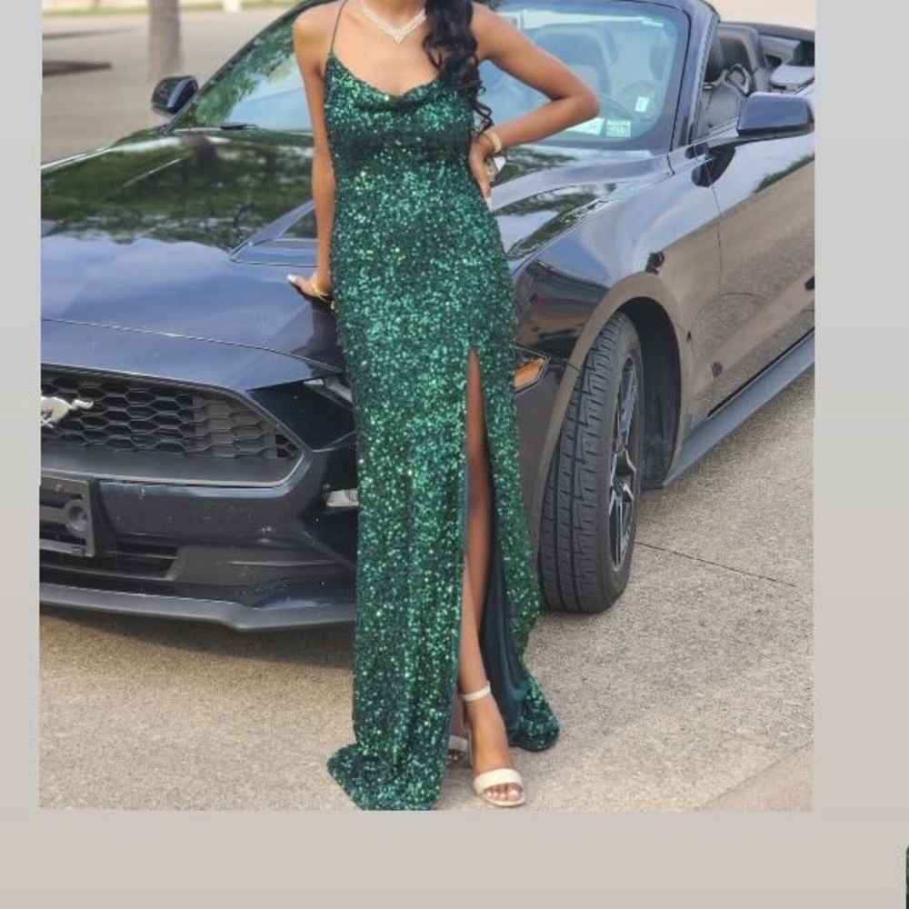 Windsor Emerald Sequin Gown